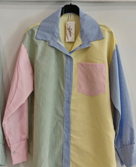 Chemise multicolore