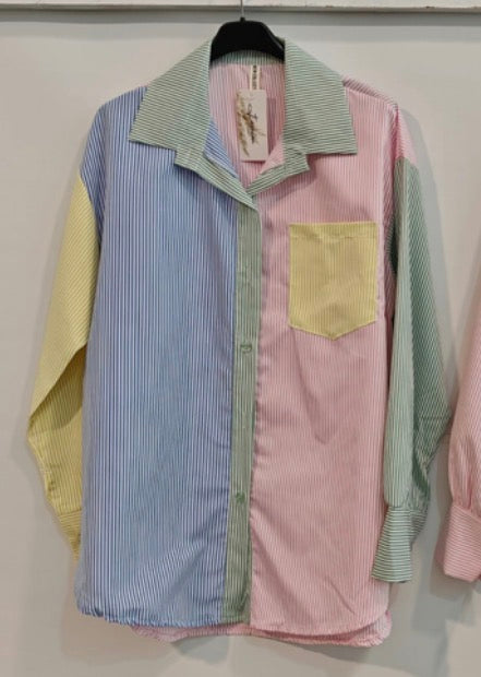 Chemise multicolore