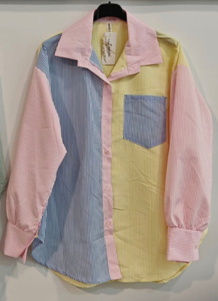 Chemise multicolore